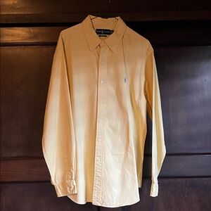 Polo by Ralph Lauren Men's Mustard Button Down Shirt